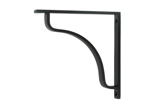 From The Anvil - Matt Black Abingdon Shelf Bracket (200mm x 200mm) | Sku. 51104 | Trade Door Handles.