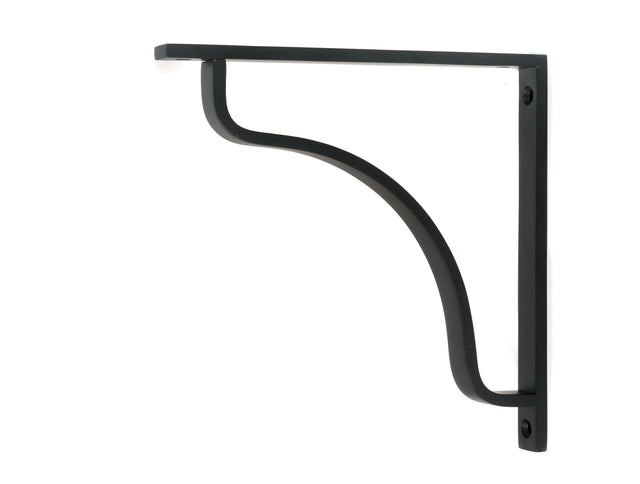 From The Anvil - Matt Black Abingdon Shelf Bracket (200mm x 200mm) | Sku. 51104 | Trade Door Handles.