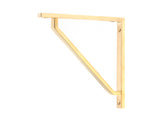From The Anvil - Polished Brass Barton Shelf Bracket (150mm x 150mm) | Sku. 51105 | Trade Door Handles.