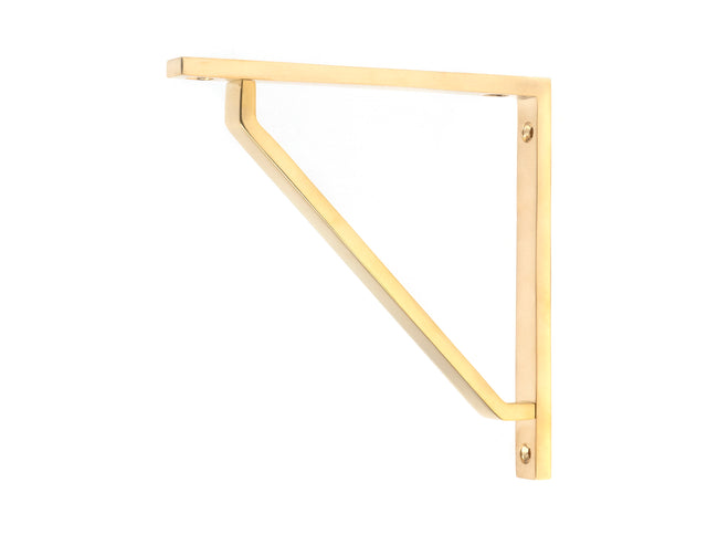 From The Anvil - Polished Brass Barton Shelf Bracket (150mm x 150mm) | Sku. 51105 | Trade Door Handles.