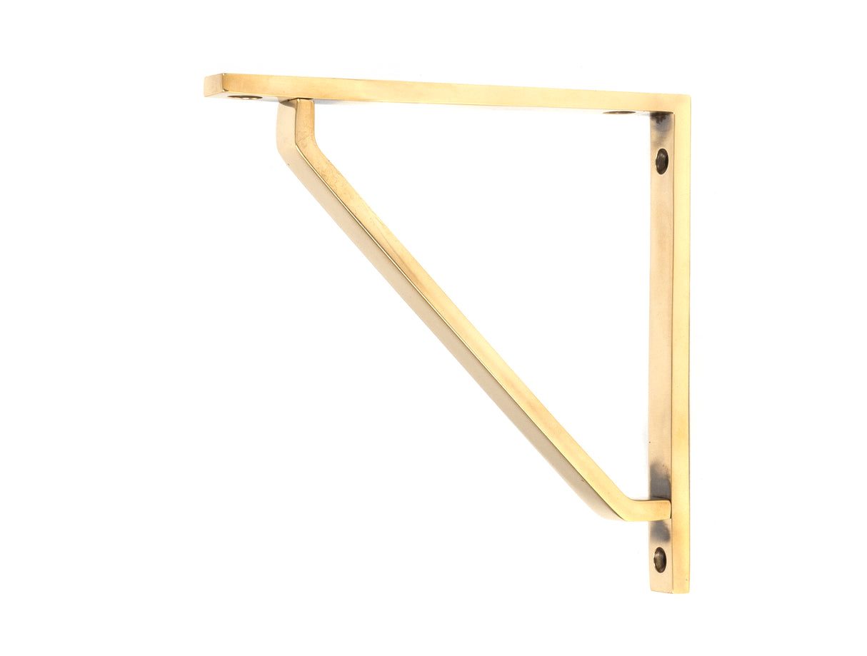 From The Anvil - Aged Brass Barton Shelf Bracket (150mm x 150mm) | Sku. 51106 | Trade Door Handles.