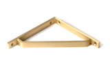 From The Anvil - Satin Brass Barton Shelf Bracket (150mm x 150mm) | Sku. 51107 | Trade Door Handles.