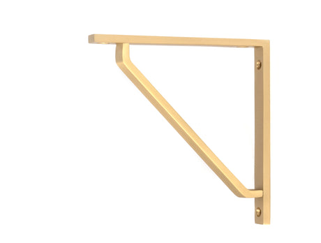 From The Anvil - Satin Brass Barton Shelf Bracket (150mm x 150mm) | Sku. 51107 | Trade Door Handles.