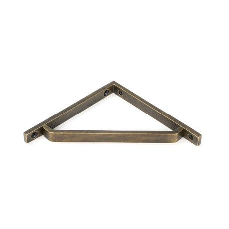 From The Anvil - Burnished Brass Barton Shelf Bracket (150mm x 150mm) | Sku. 51108 | Trade Door Handles.