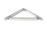 From The Anvil - Satin Chrome Barton Shelf Bracket (150mm x 150mm) | Sku. 51110 | Trade Door Handles.