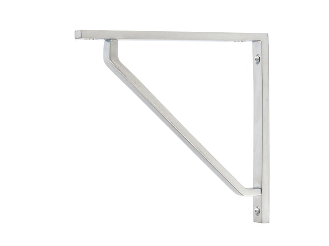 From The Anvil - Satin Chrome Barton Shelf Bracket (150mm x 150mm) | Sku. 51110 | Trade Door Handles.
