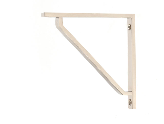 From The Anvil - Polished Nickel Barton Shelf Bracket (150mm x 150mm) | Sku. 51111 | Trade Door Handles.