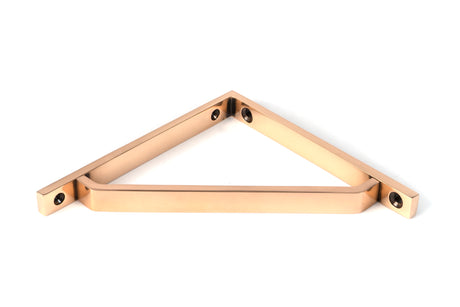 From The Anvil - Polished Bronze Barton Shelf Bracket (150mm x 150mm) | Sku. 51113 | Trade Door Handles.