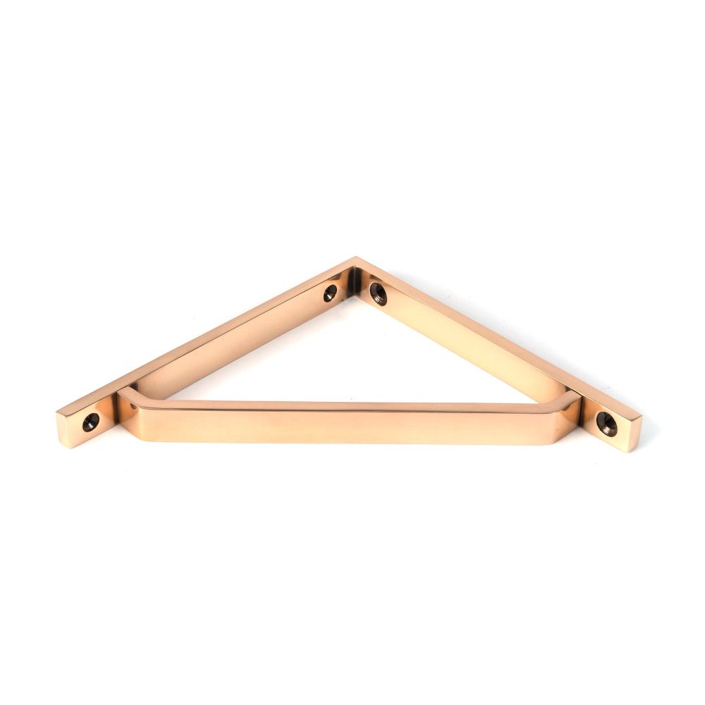 From The Anvil - Polished Bronze Barton Shelf Bracket (150mm x 150mm) | Sku. 51113 | Trade Door Handles.
