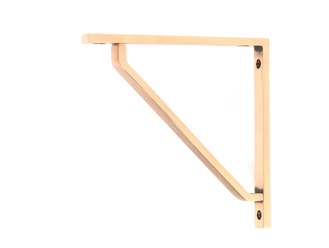 From The Anvil - Polished Bronze Barton Shelf Bracket (150mm x 150mm) | Sku. 51113 | Trade Door Handles.