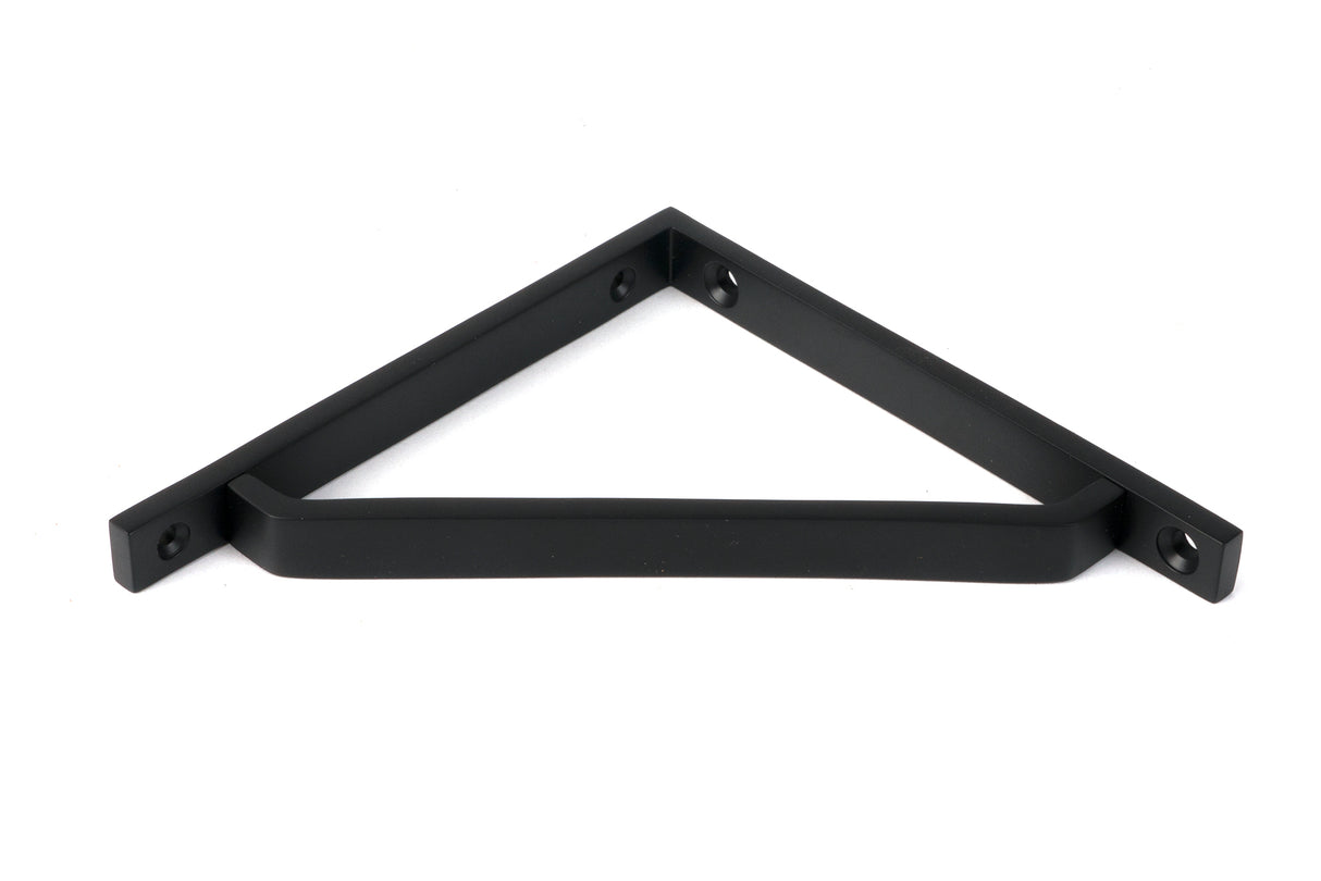From The Anvil - Matt Black Barton Shelf Bracket (150mm x 150mm) | Sku. 51114 | Trade Door Handles.