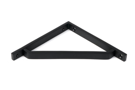 From The Anvil - Matt Black Barton Shelf Bracket (150mm x 150mm) | Sku. 51114 | Trade Door Handles.