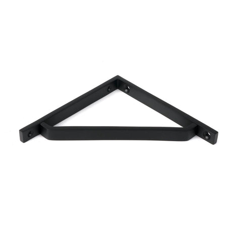 From The Anvil - Matt Black Barton Shelf Bracket (150mm x 150mm) | Sku. 51114 | Trade Door Handles.
