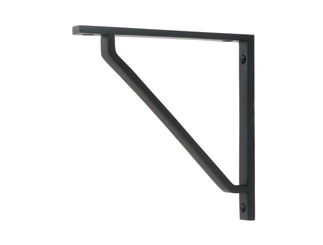 From The Anvil - Matt Black Barton Shelf Bracket (150mm x 150mm) | Sku. 51114 | Trade Door Handles.