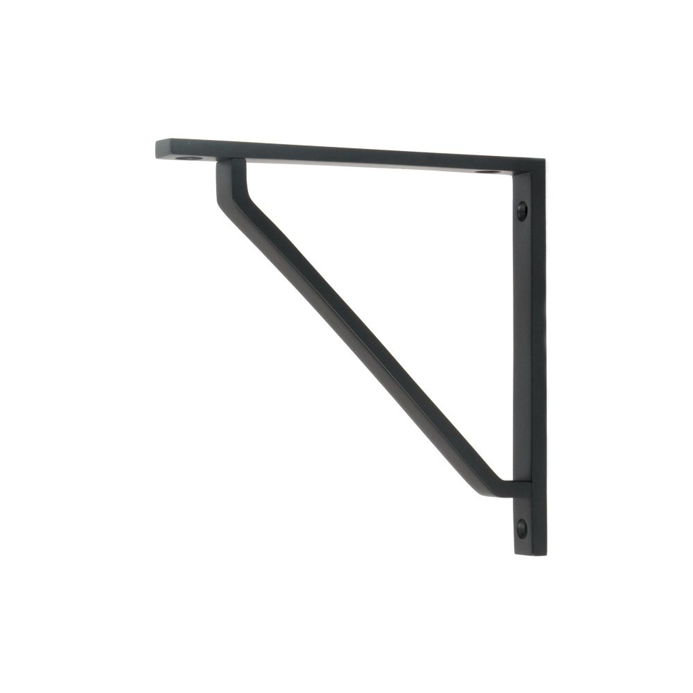 From The Anvil - Matt Black Barton Shelf Bracket (150mm x 150mm) | Sku. 51114 | Trade Door Handles.