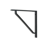 From The Anvil - Matt Black Barton Shelf Bracket (150mm x 150mm) | Sku. 51114 | Trade Door Handles.