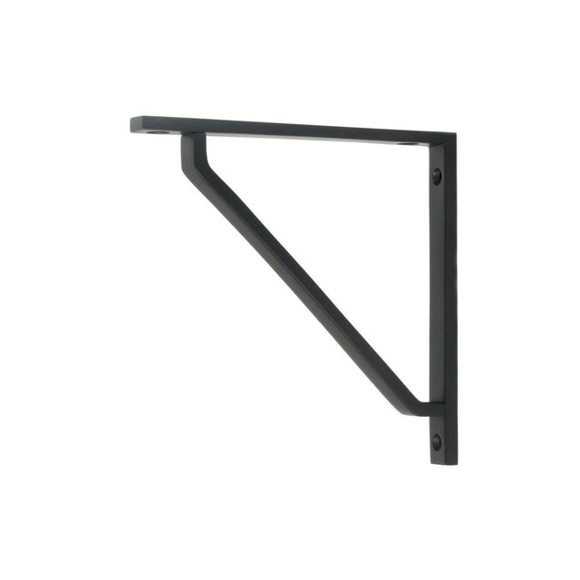 From The Anvil - Matt Black Barton Shelf Bracket (150mm x 150mm) | Sku. 51114 | Trade Door Handles.