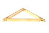 From The Anvil - Polished Brass Barton Shelf Bracket (200mm x 200mm) | Sku. 51115 | Trade Door Handles.
