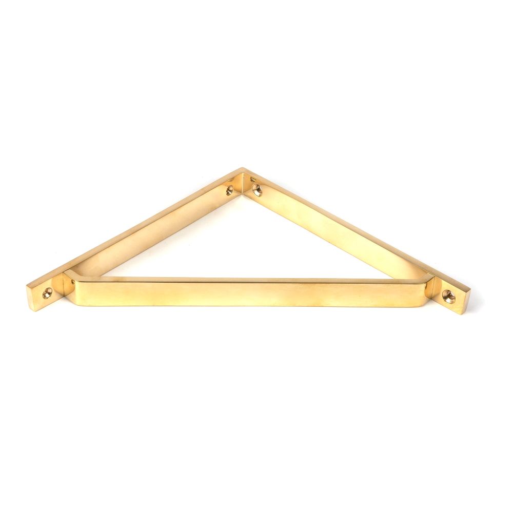 From The Anvil - Polished Brass Barton Shelf Bracket (200mm x 200mm) | Sku. 51115 | Trade Door Handles.