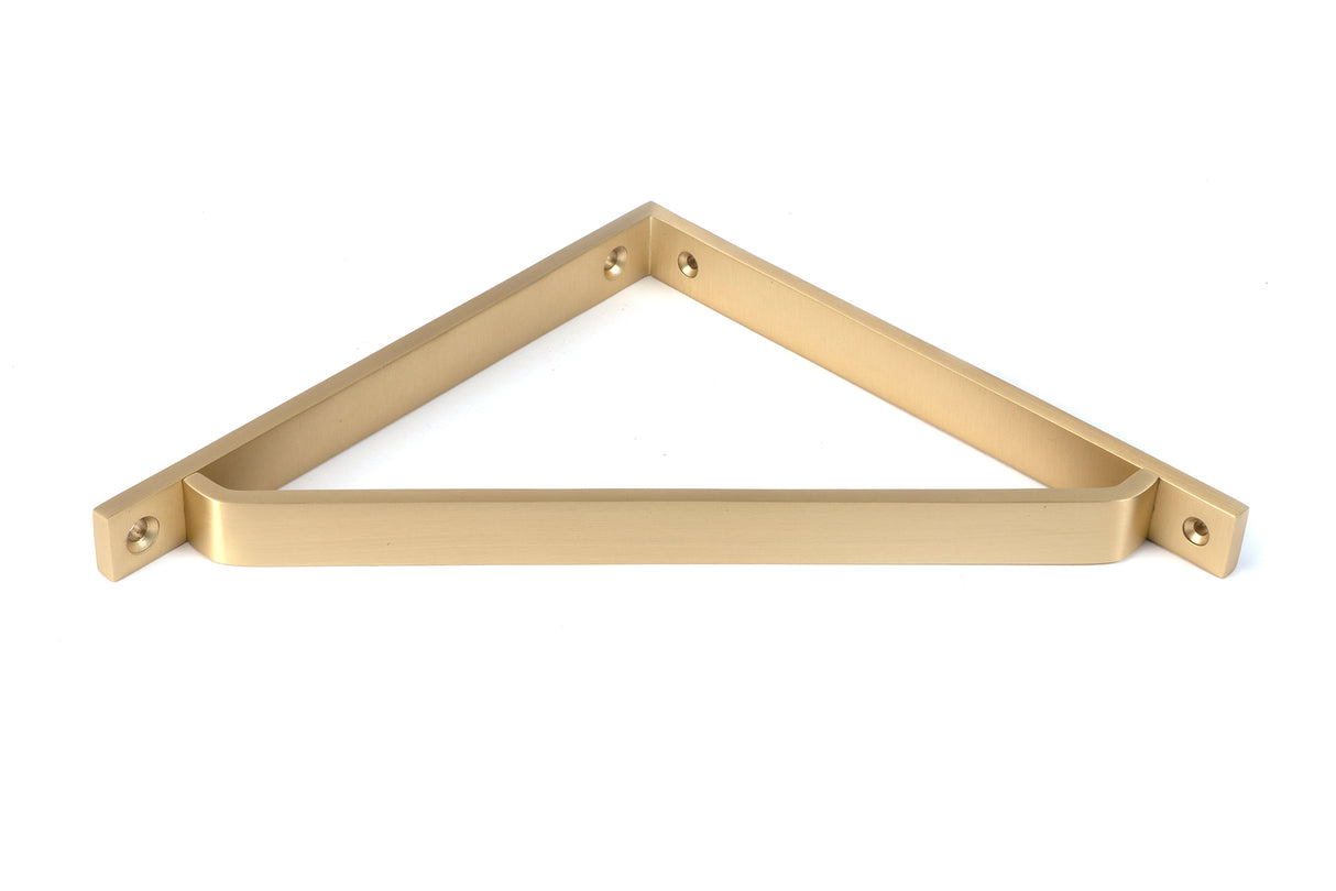 From The Anvil - Satin Brass Barton Shelf Bracket (200mm x 200mm) | Sku. 51117 | Trade Door Handles.