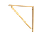From The Anvil - Satin Brass Barton Shelf Bracket (200mm x 200mm) | Sku. 51117 | Trade Door Handles.