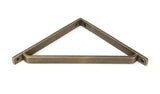 From The Anvil - Burnished Brass Barton Shelf Bracket (200mm x 200mm) | Sku. 51118 | Trade Door Handles.