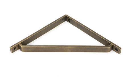 From The Anvil - Burnished Brass Barton Shelf Bracket (200mm x 200mm) | Sku. 51118 | Trade Door Handles.