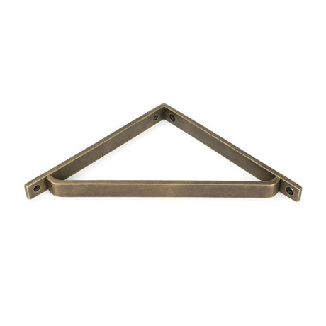 From The Anvil - Burnished Brass Barton Shelf Bracket (200mm x 200mm) | Sku. 51118 | Trade Door Handles.