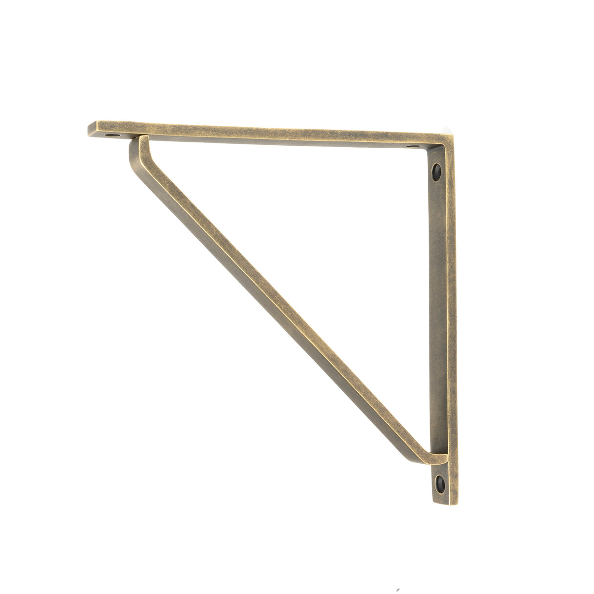 From The Anvil - Burnished Brass Barton Shelf Bracket (200mm x 200mm) | Sku. 51118 | Trade Door Handles.