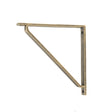 This is an image of From The Anvil - Burnished Brass Barton Shelf Bracket (200mm x 200mm) available to order from Trade Door Handles in Kendal.