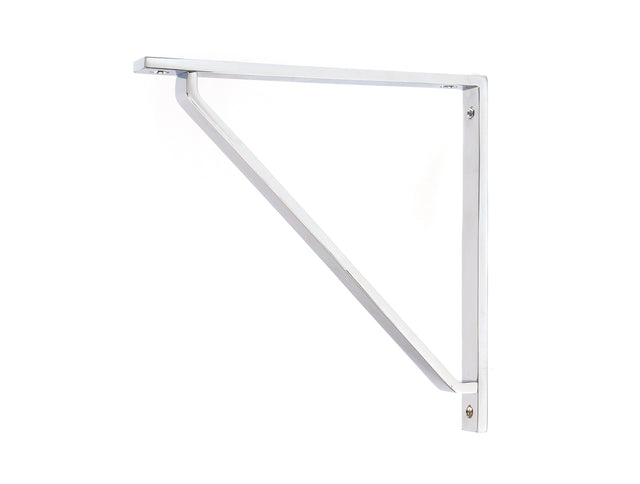 From The Anvil - Polished Chrome Barton Shelf Bracket (200mm x 200mm) | Sku. 51119 | Trade Door Handles.