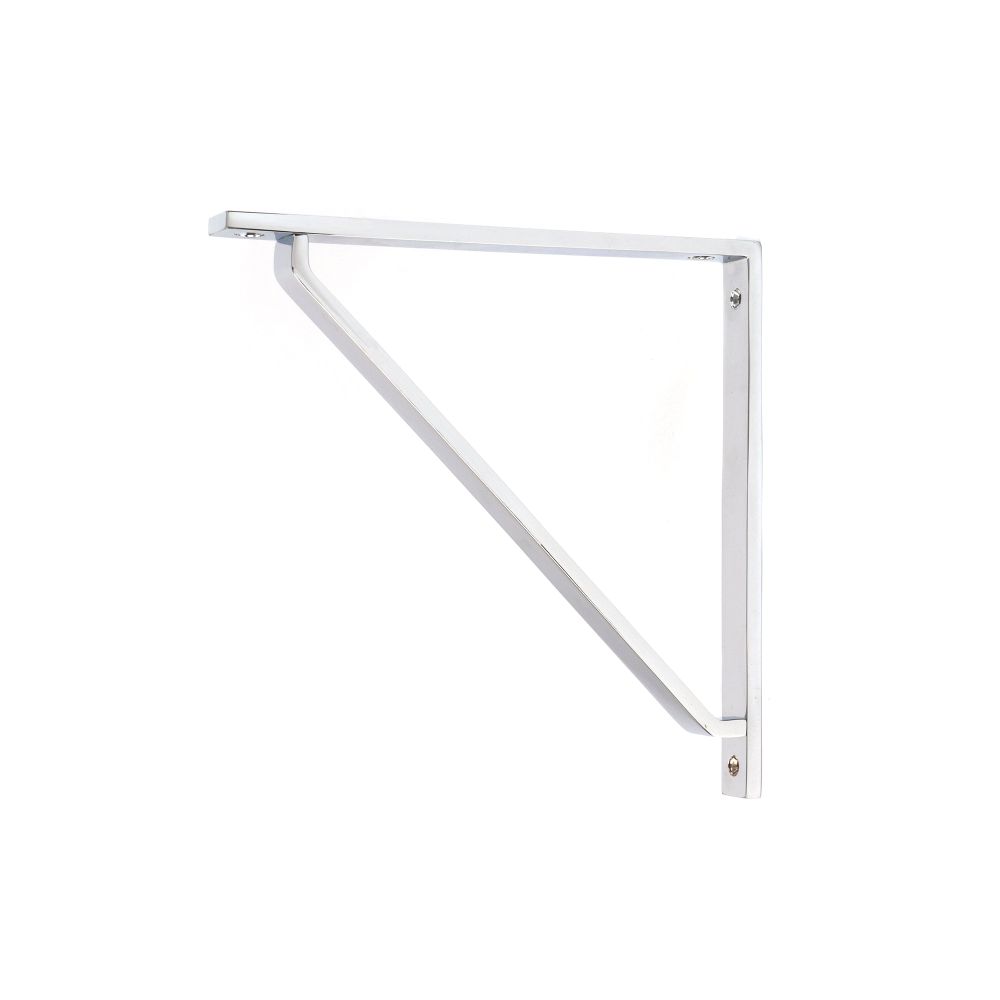 From The Anvil - Polished Chrome Barton Shelf Bracket (200mm x 200mm) | Sku. 51119 | Trade Door Handles.
