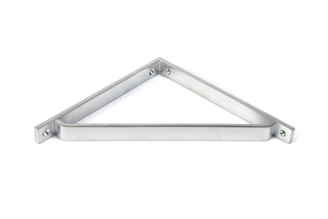 From The Anvil - Satin Chrome Barton Shelf Bracket (200mm x 200mm) | Sku. 51120 | Trade Door Handles.