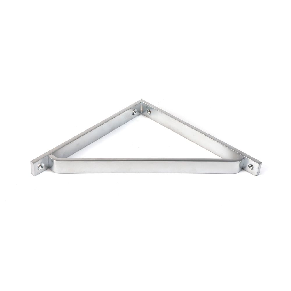From The Anvil - Satin Chrome Barton Shelf Bracket (200mm x 200mm) | Sku. 51120 | Trade Door Handles.