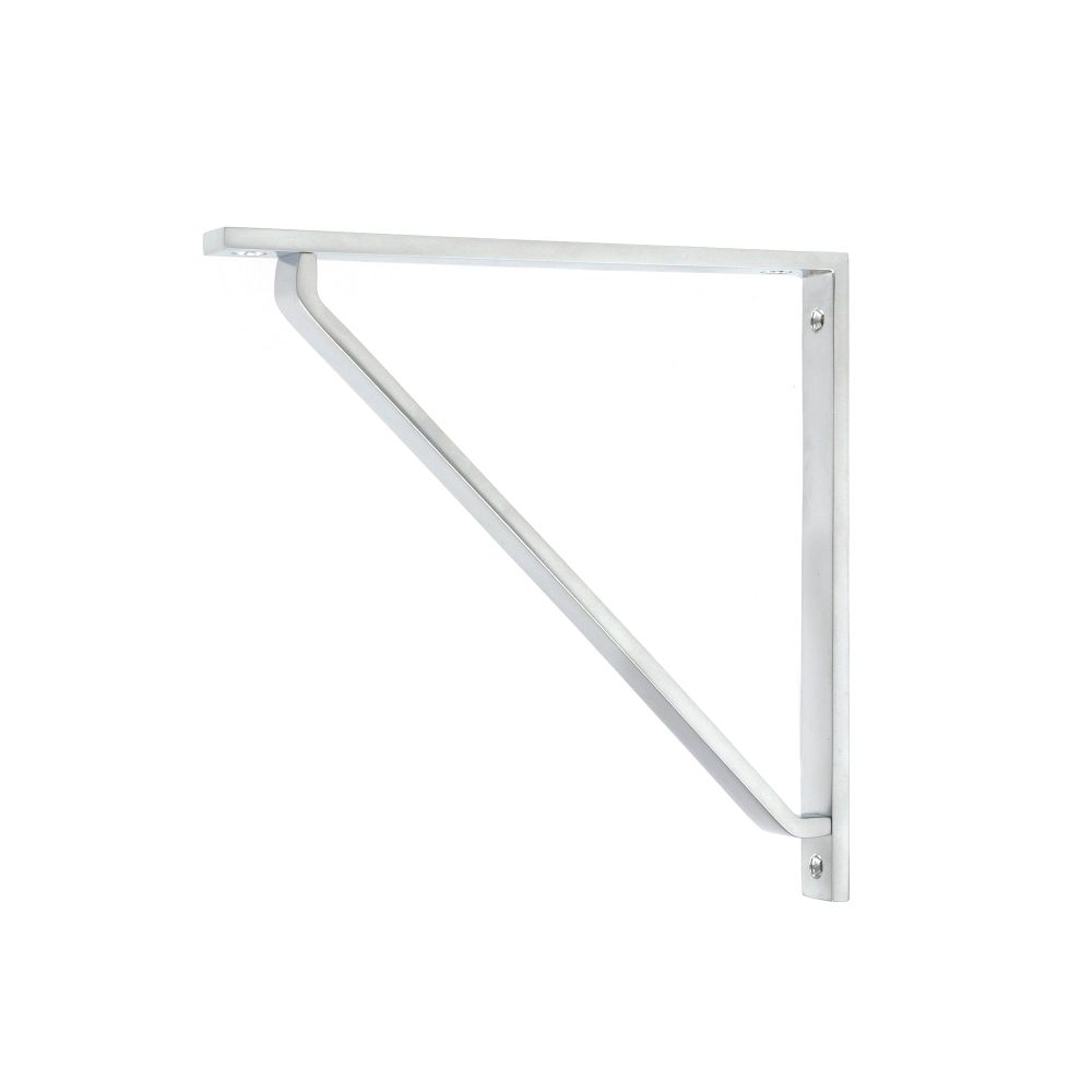 From The Anvil - Satin Chrome Barton Shelf Bracket (200mm x 200mm) | Sku. 51120 | Trade Door Handles.