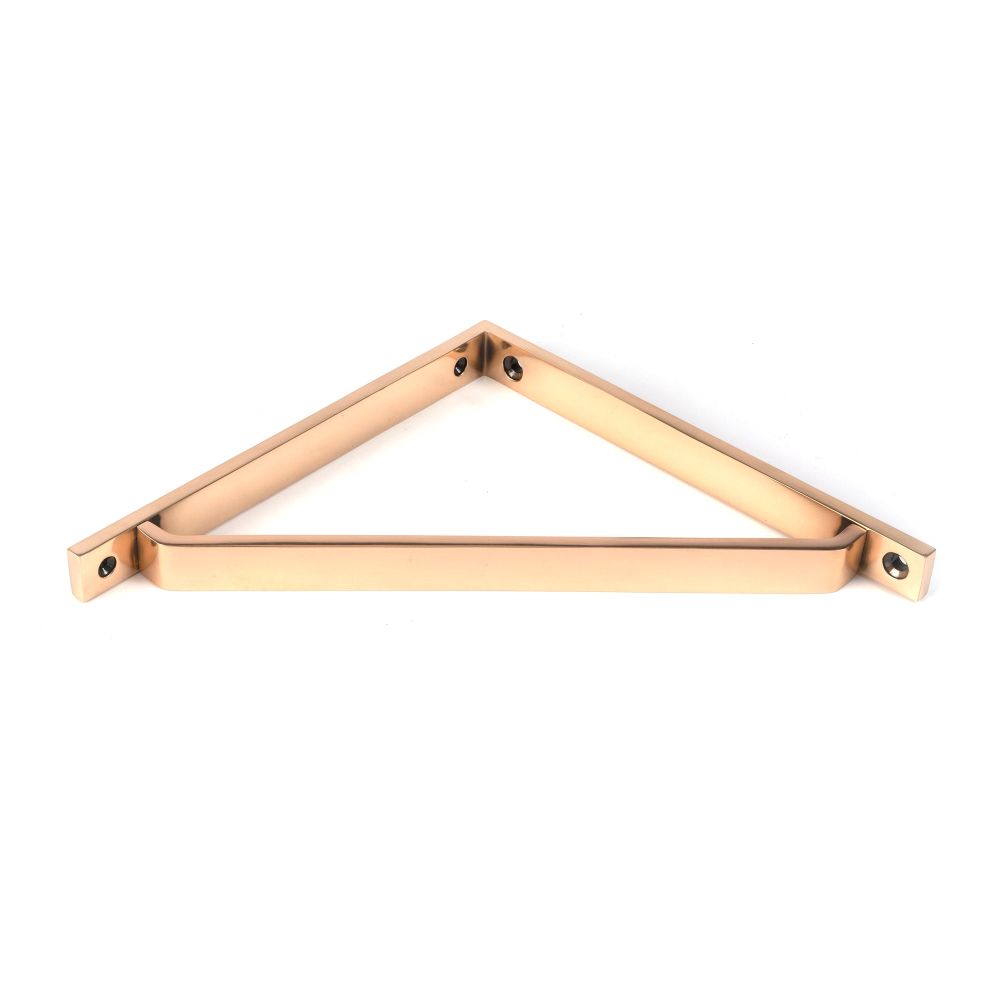 From The Anvil - Polished Bronze Barton Shelf Bracket (200mm x 200mm) | Sku. 51123 | Trade Door Handles.