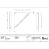 From The Anvil - Polished Bronze Barton Shelf Bracket (200mm x 200mm) | Sku. 51123 | Trade Door Handles.