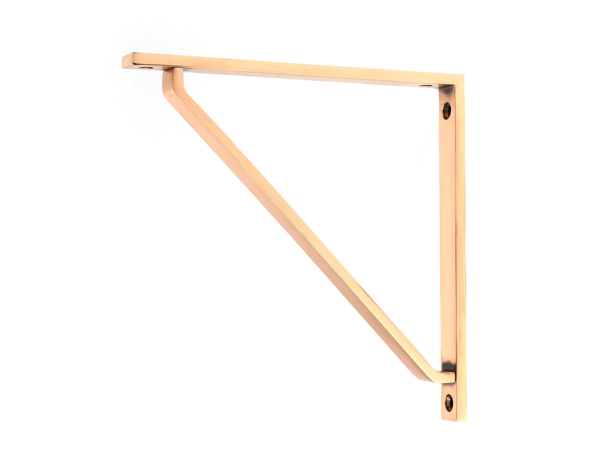 From The Anvil - Polished Bronze Barton Shelf Bracket (200mm x 200mm) | Sku. 51123 | Trade Door Handles.