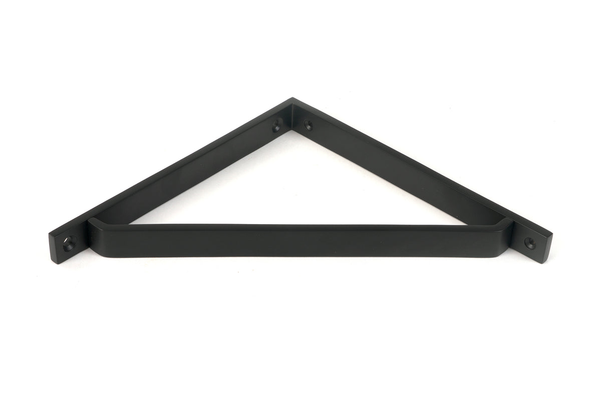 From The Anvil - Matt Black Barton Shelf Bracket (200mm x 200mm) | Sku. 51124 | Trade Door Handles.