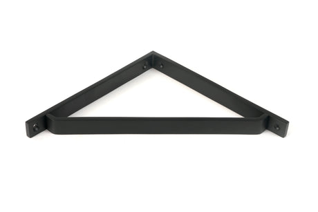 From The Anvil - Matt Black Barton Shelf Bracket (200mm x 200mm) | Sku. 51124 | Trade Door Handles.