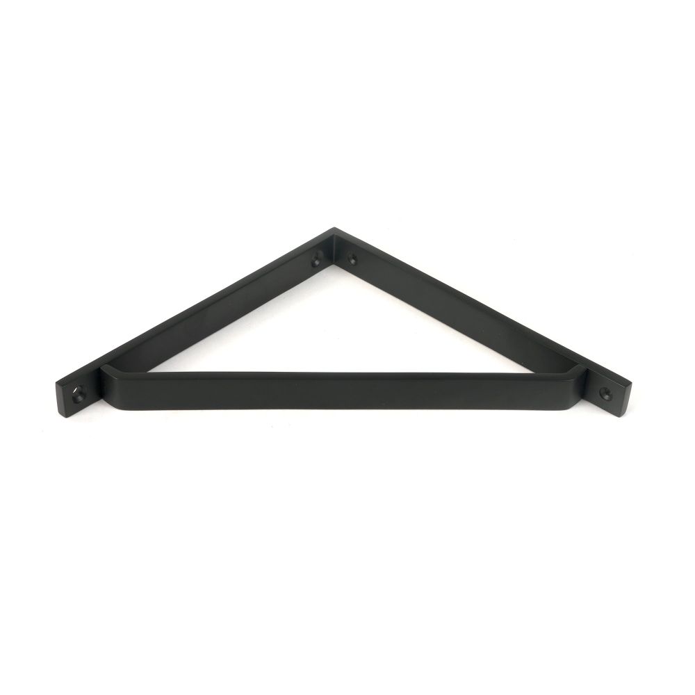 From The Anvil - Matt Black Barton Shelf Bracket (200mm x 200mm) | Sku. 51124 | Trade Door Handles.