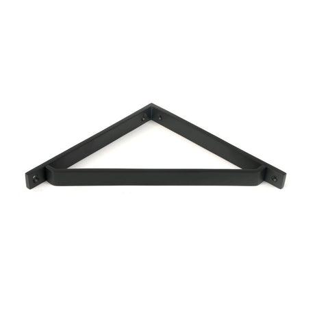 From The Anvil - Matt Black Barton Shelf Bracket (200mm x 200mm) | Sku. 51124 | Trade Door Handles.
