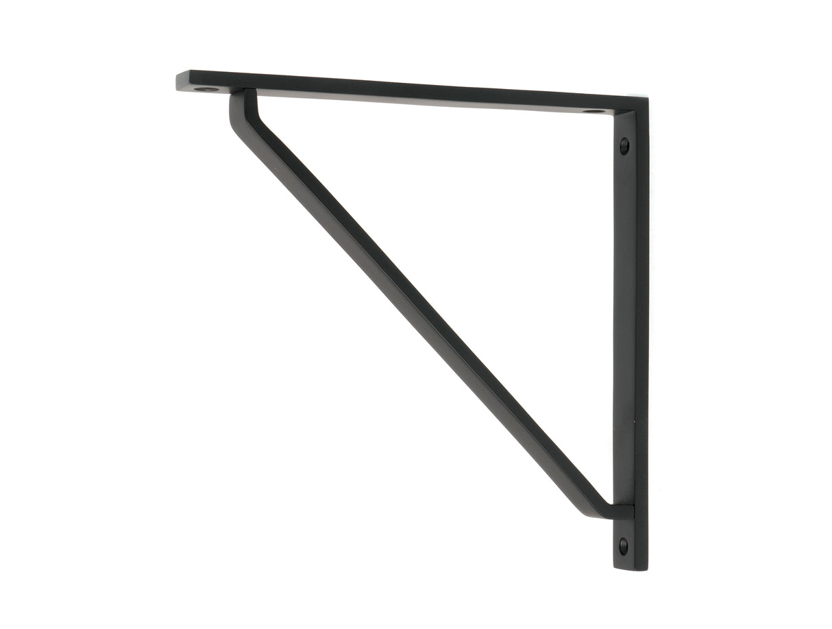 From The Anvil - Matt Black Barton Shelf Bracket (200mm x 200mm) | Sku. 51124 | Trade Door Handles.