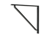 From The Anvil - Matt Black Barton Shelf Bracket (200mm x 200mm) | Sku. 51124 | Trade Door Handles.