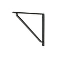 From The Anvil - Matt Black Barton Shelf Bracket (200mm x 200mm) | Sku. 51124 | Trade Door Handles.