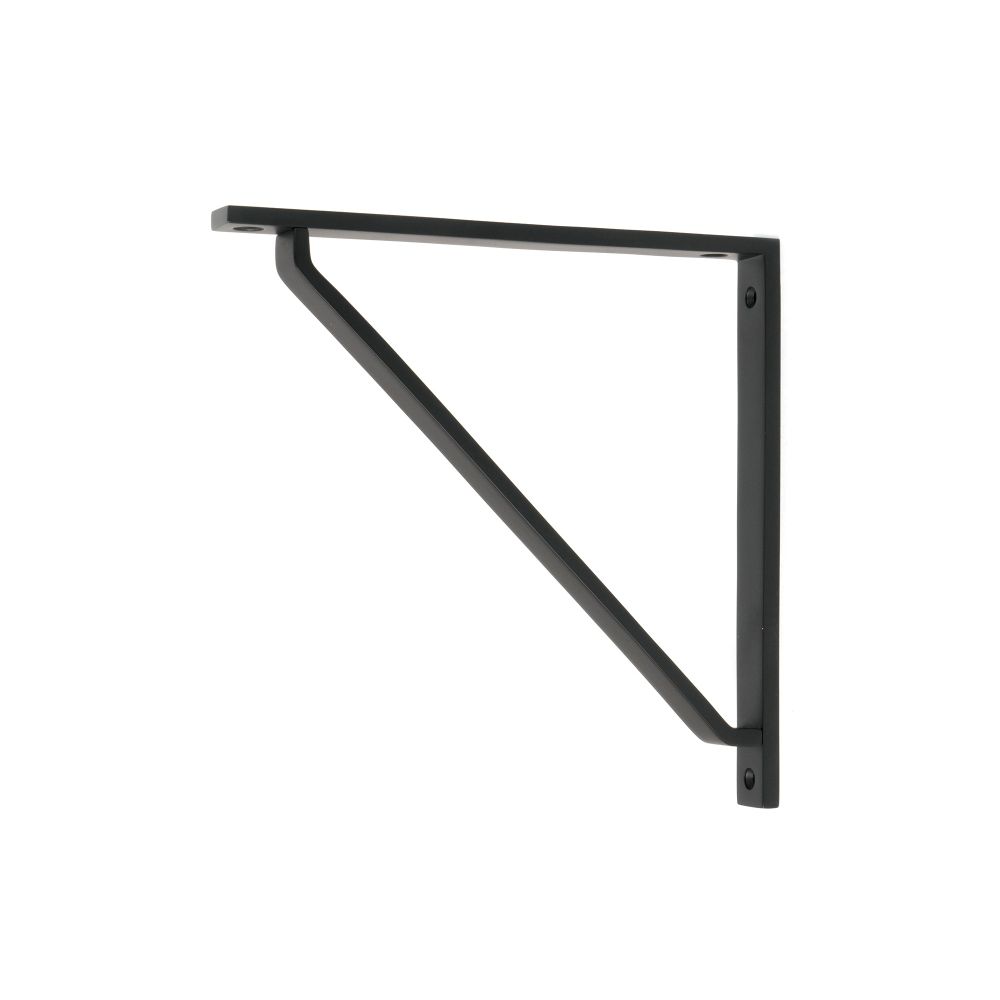 From The Anvil - Matt Black Barton Shelf Bracket (200mm x 200mm) | Sku. 51124 | Trade Door Handles.