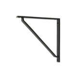 From The Anvil - Matt Black Barton Shelf Bracket (200mm x 200mm) | Sku. 51124 | Trade Door Handles.