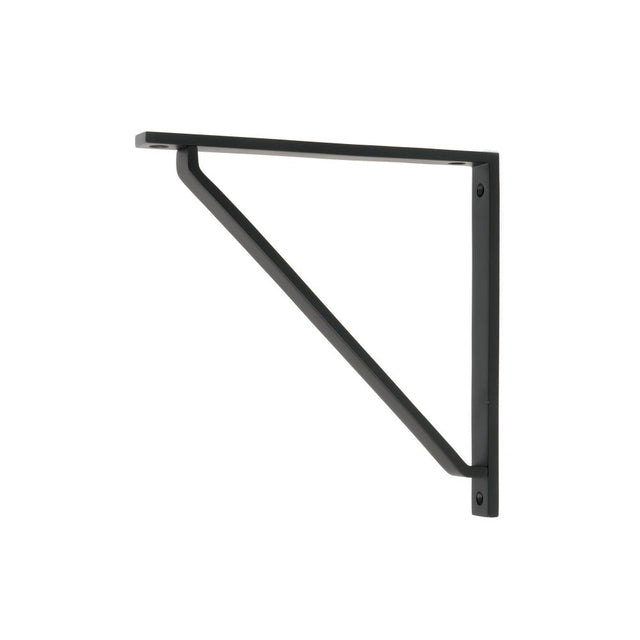 From The Anvil - Matt Black Barton Shelf Bracket (200mm x 200mm) | Sku. 51124 | Trade Door Handles.