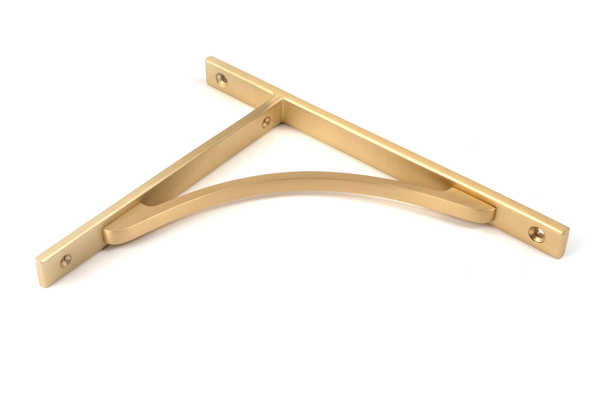 From The Anvil - Satin Brass Apperley Shelf Bracket (260mm x 200mm) | Sku. 51127 | Trade Door Handles.