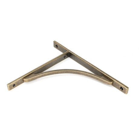 From The Anvil - Burnished Brass Apperley Shelf Bracket (260mm x 200mm) | Sku. 51128 | Trade Door Handles.
